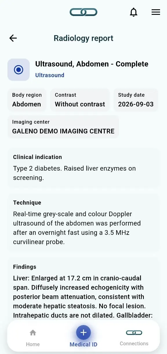 Radiology reading